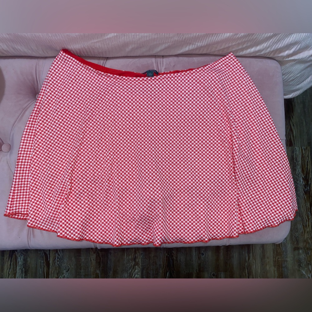 wild fable Red Gingham skort